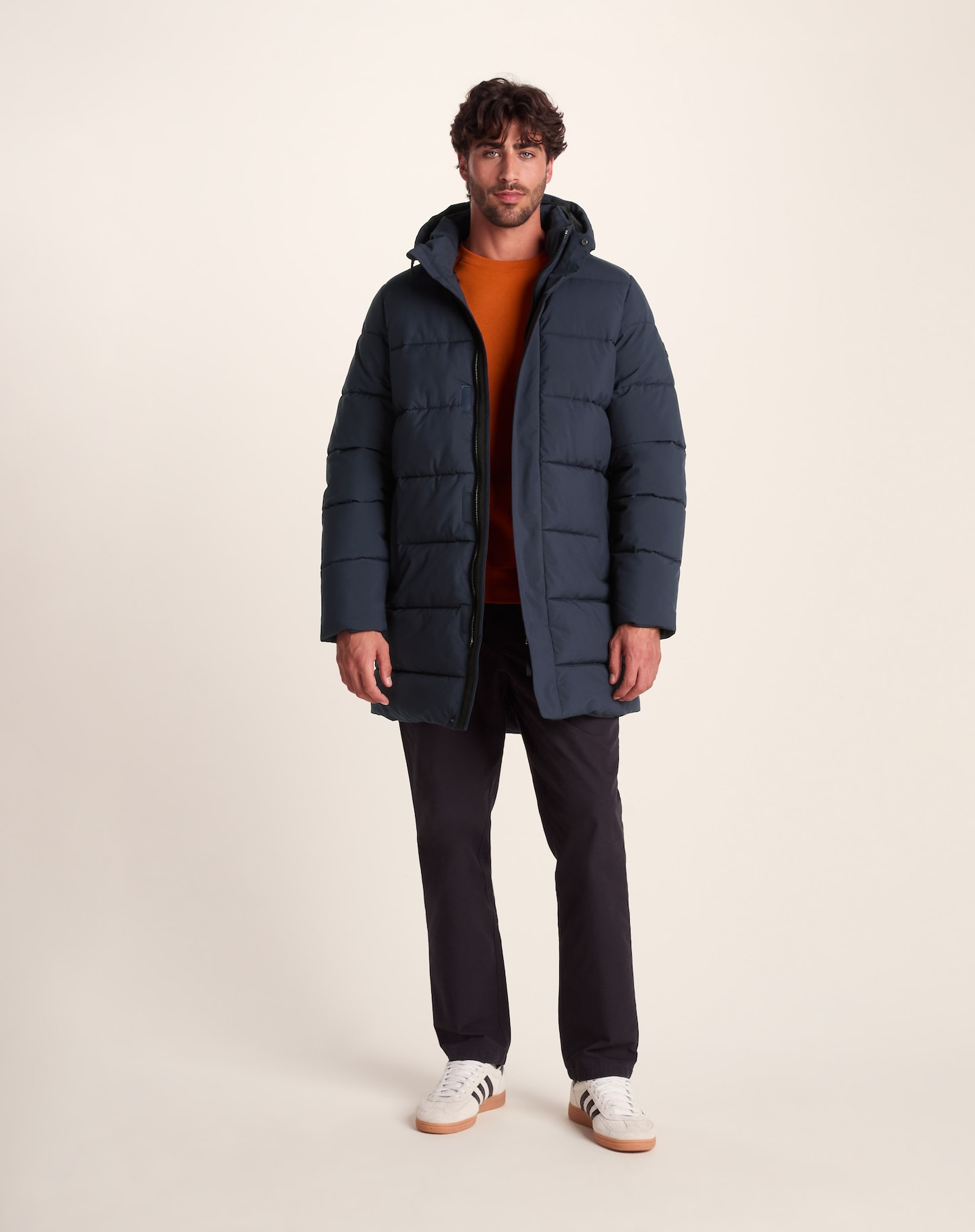 Tog24 Preece Mens Long Jacket - Dark Indigo