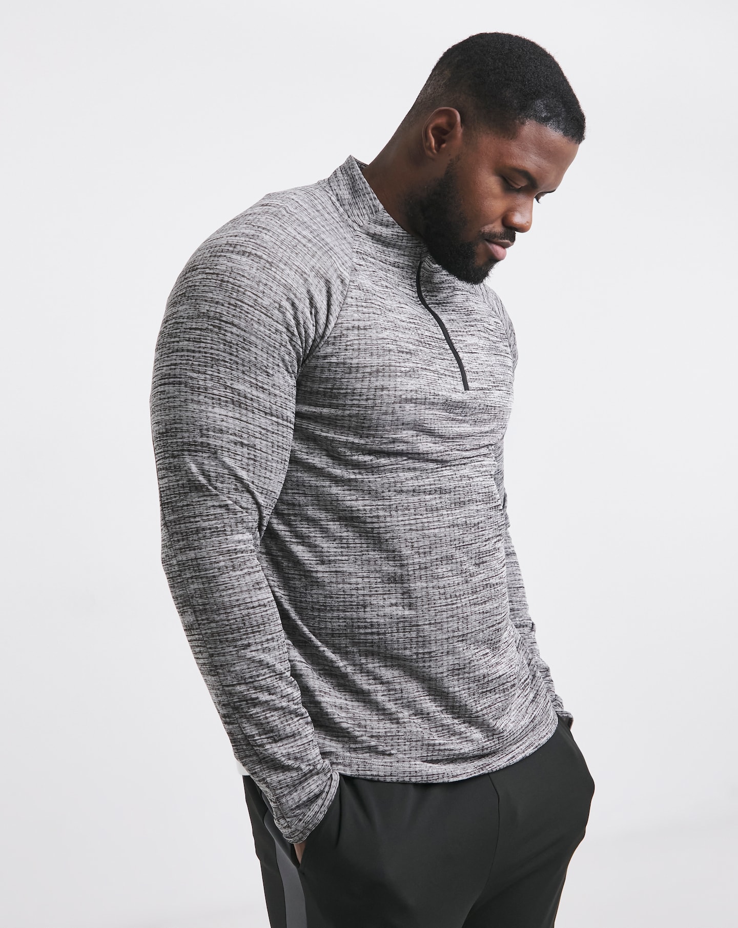 Active Grid Fleece Lined Track Top