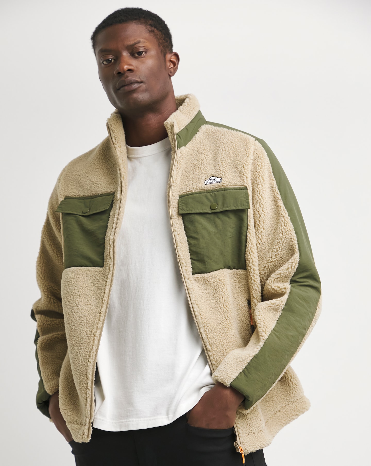 Snowdonia Borg Panel Detail Jacket