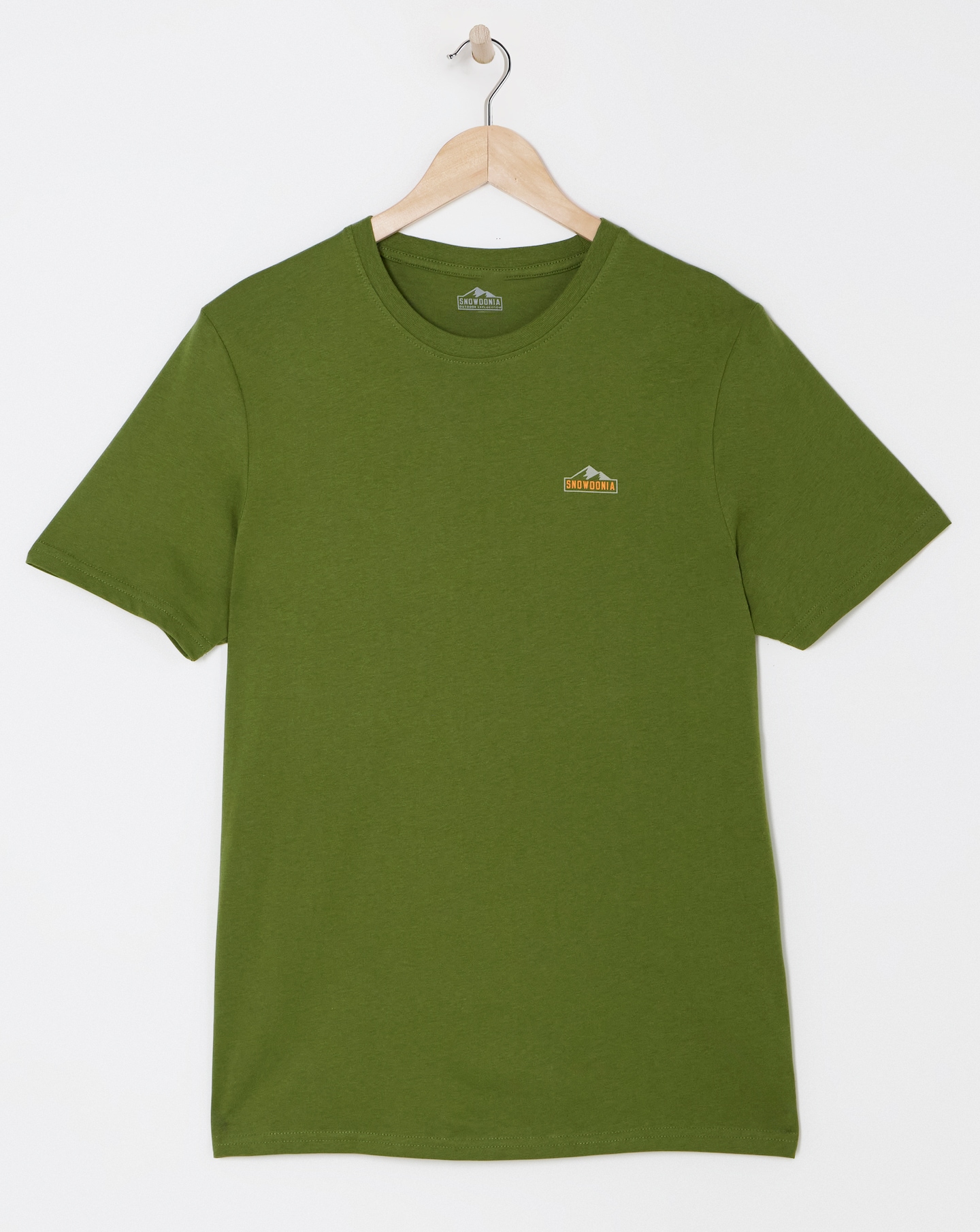 Snowdonia Logo Khaki T Shirt