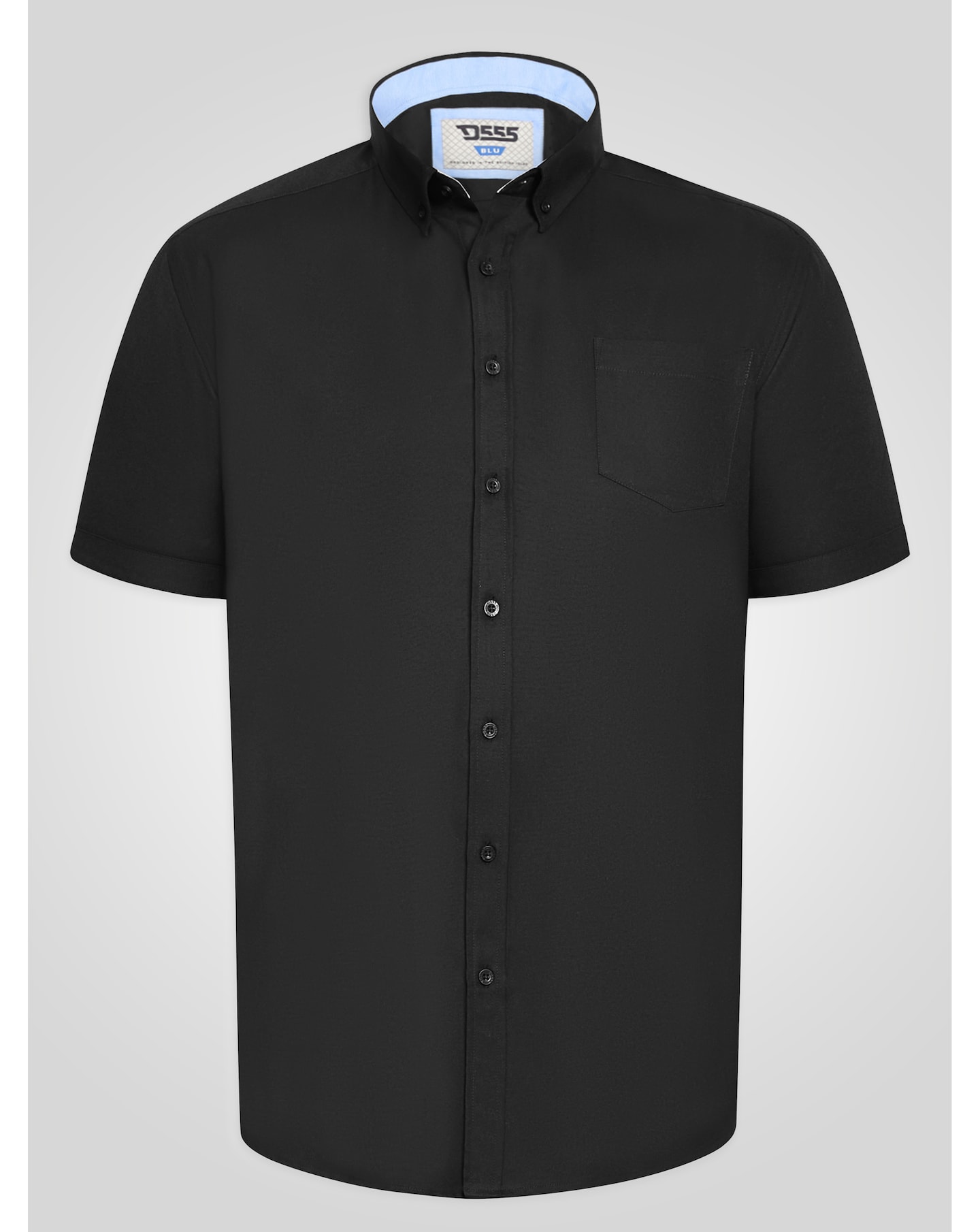 D555 BLACK Oxford Short Sleeve Shirt