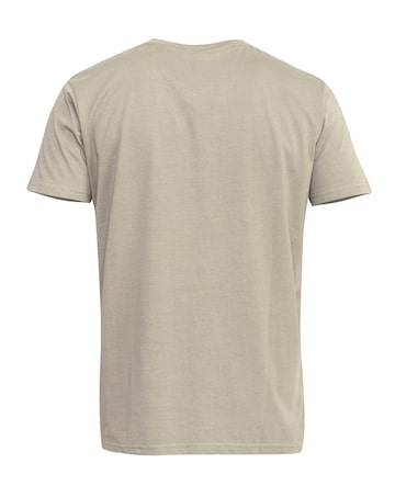 D555 Big & Tall Signature Premium Weight Combed Cotton V Neck T-Shirt - Khaki