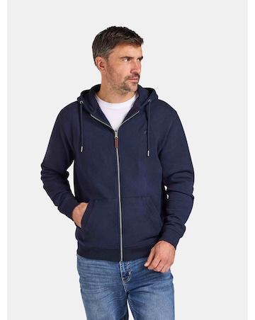 Raging Bull Classic Zip Through Hoodie Navy