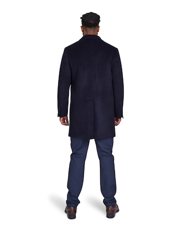 Raging Bull Wool Blend Coat Navy