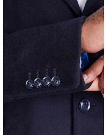 Raging Bull Wool Blend Coat Navy