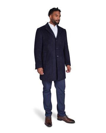 Raging Bull Wool Blend Coat Navy