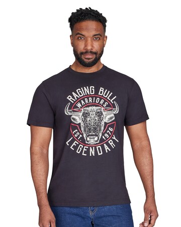 Raging Bull Warriors T-Shirt Black
