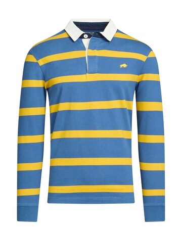 Raging Bull Long Sleeve Thin Stripe Rugby Yellow