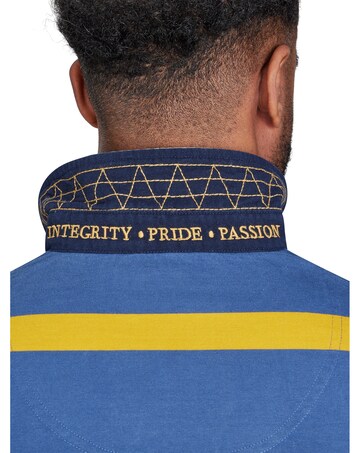Raging Bull Long Sleeve Thin Stripe Rugby Yellow
