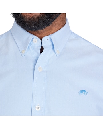 Raging Bull Short Sleeve Lightweight Oxford Shirt Sky Blue