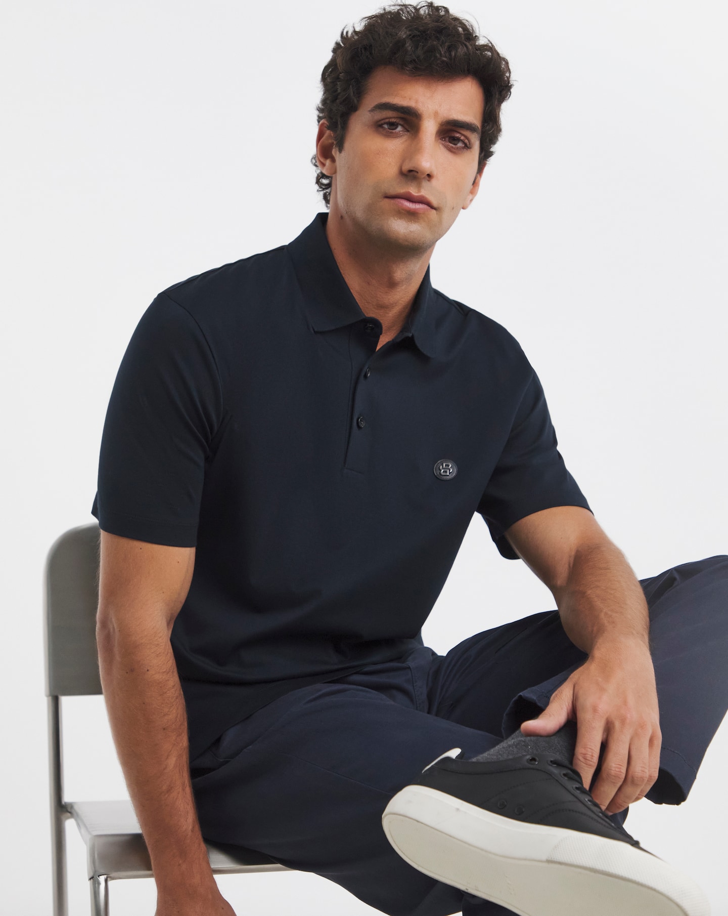 BOSS BB Metallic Logo Polo