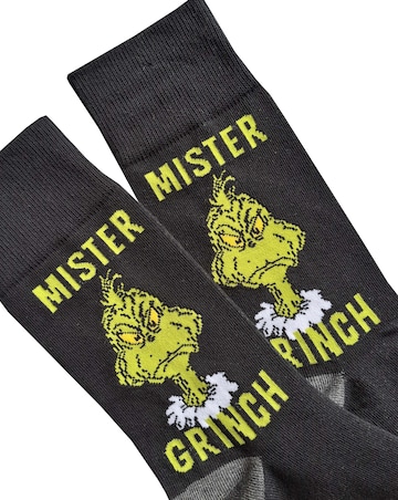 Mens 4pk The Grinch Socks