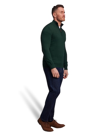 Raging Bull Classic Quarter Zip Knit Forest