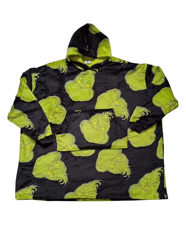 Oversize The Grinch Hoodie - Black