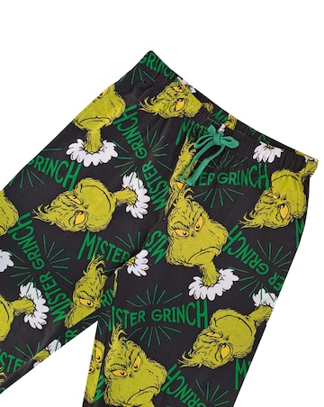 Mens Grinch Loungepant 2pk Sock