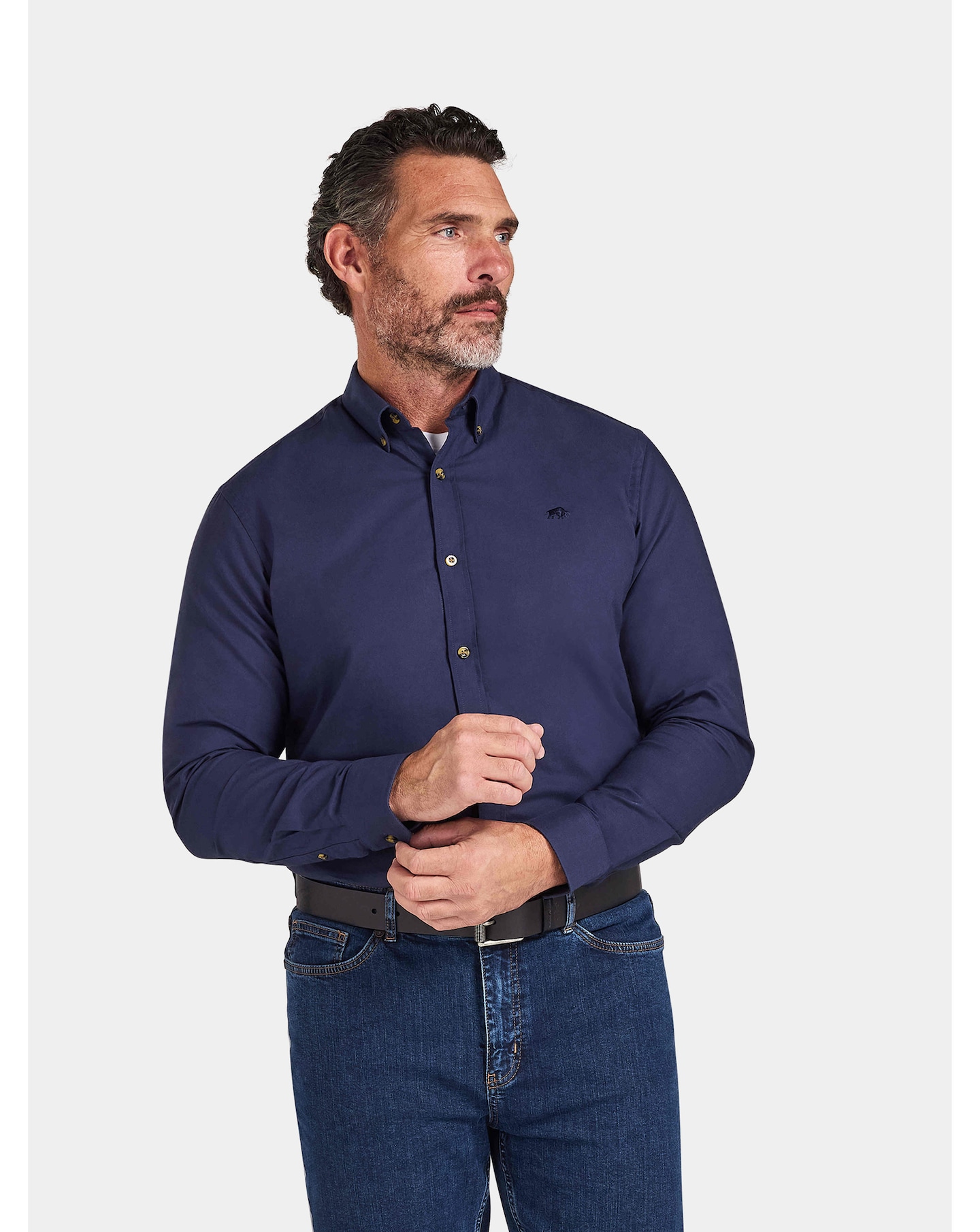 Raging Bull Long Sleeve Oxford Shirt