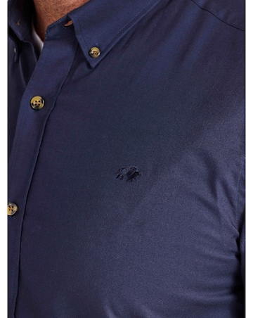 Raging Bull Long Sleeve Classic Oxford Shirt Navy