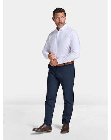 Raging Bull Classic Long Sleeve Oxford Shirt White