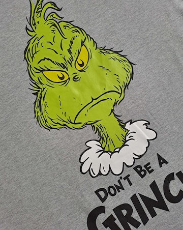 Mens Grinch Grey Lounge Tshirt