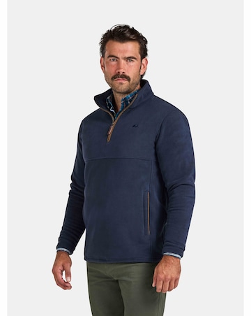 Raging Bull Fleece Quarter Zip Navy
