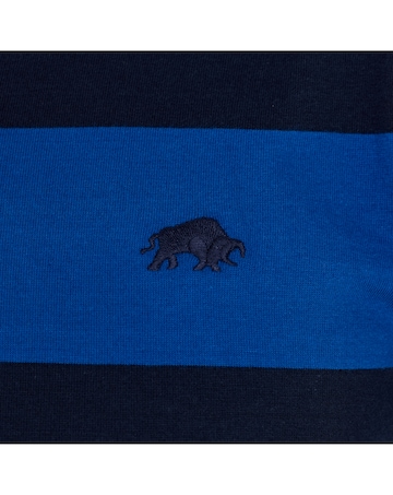 Raging Bull Classic Jersey Contrast Panel Polo Navy
