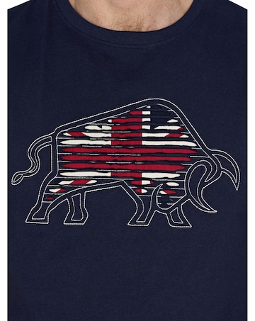 Raging Bull Slash Bull T-Shirt Navy