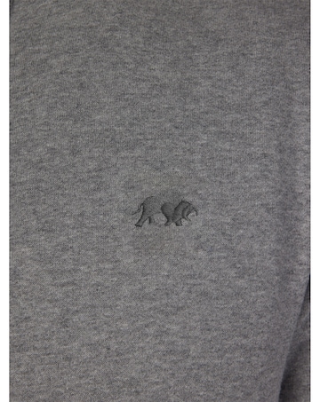Raging Bull Classic Jersey Quarter Zip Sweat Grey Marl