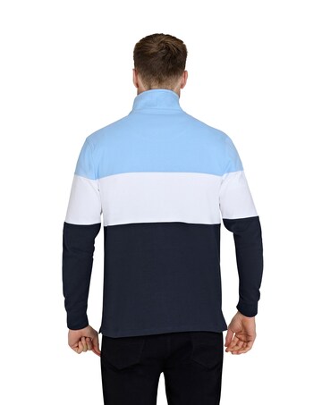 Raging Bull Cut & Sew Quarter Zip Sky Blue