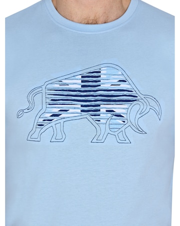 Raging Bull Slash Bull T-Shirt Sky Blue