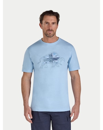 Raging Bull Slash Bull T-Shirt Sky Blue