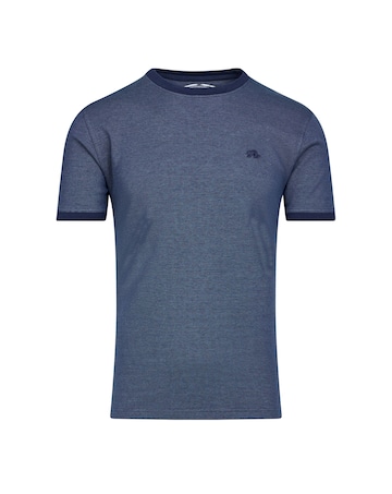 Raging Bull Pique Ringer T-Shirt Navy