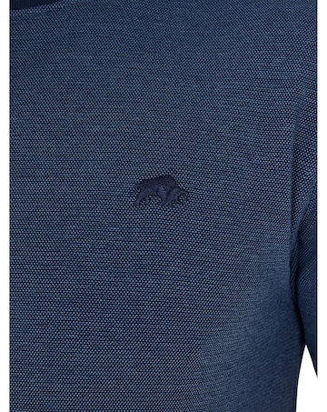 Raging Bull Pique Ringer T-Shirt Navy