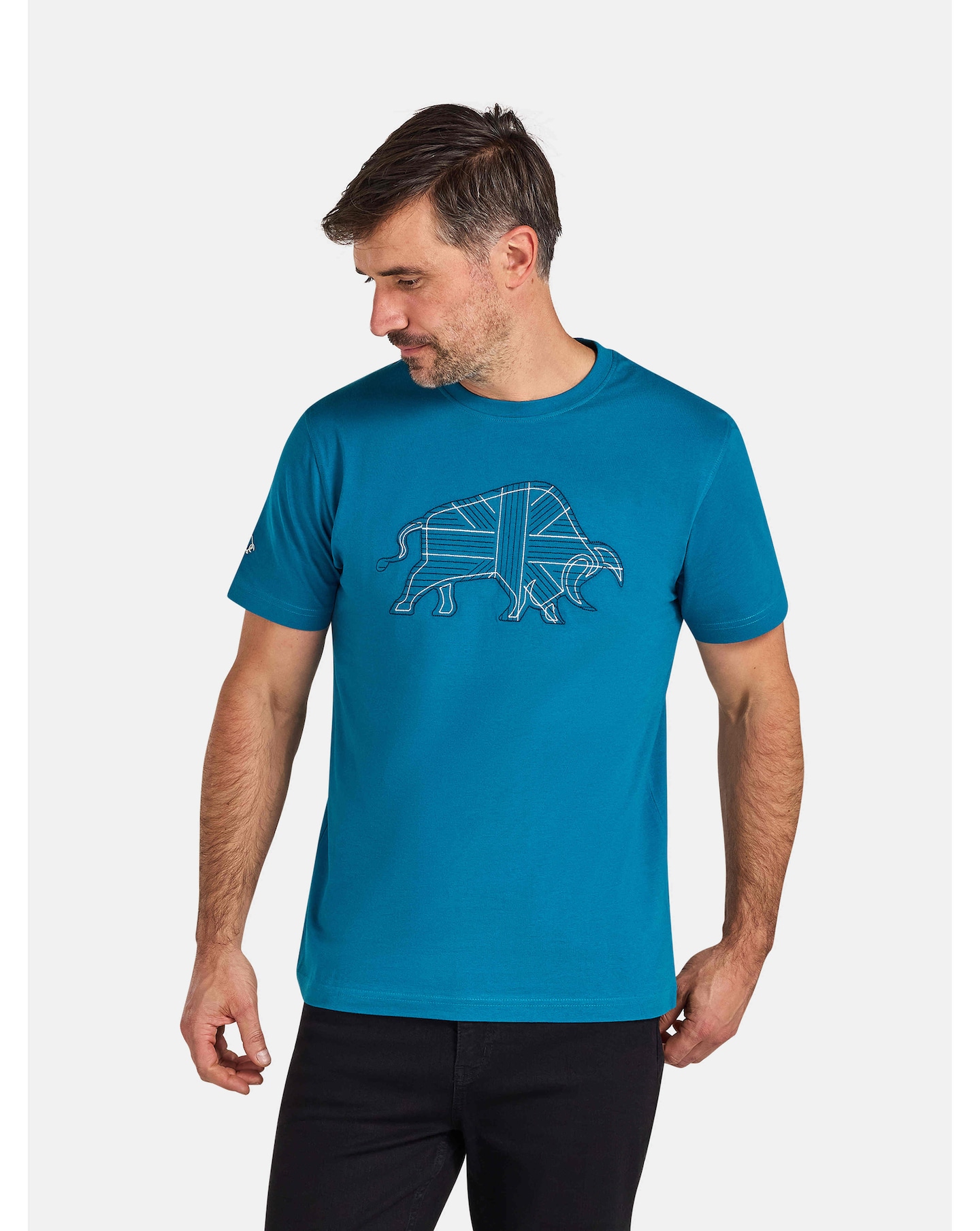 Raging Bull Stitch Embroid T-Shirt