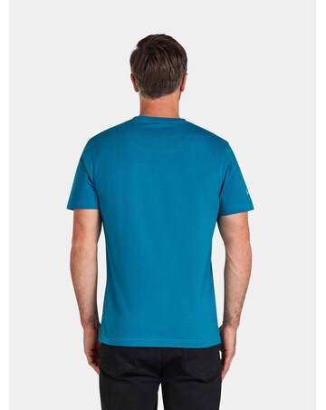 Raging Bull Stitch Embroidery Bull T-Shirt Teal