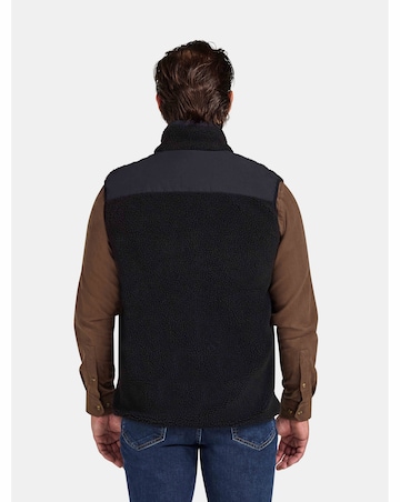 Raging Bull Heavy Borg Fleece Gilet Black