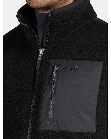 Raging Bull Heavy Borg Fleece Gilet Black