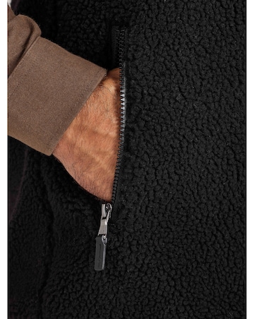 Raging Bull Heavy Borg Fleece Gilet Black