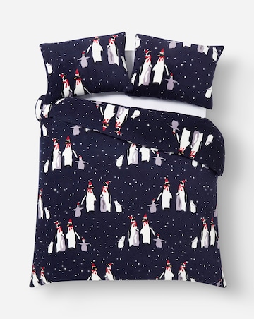 Penguin Fleece Duvet Set