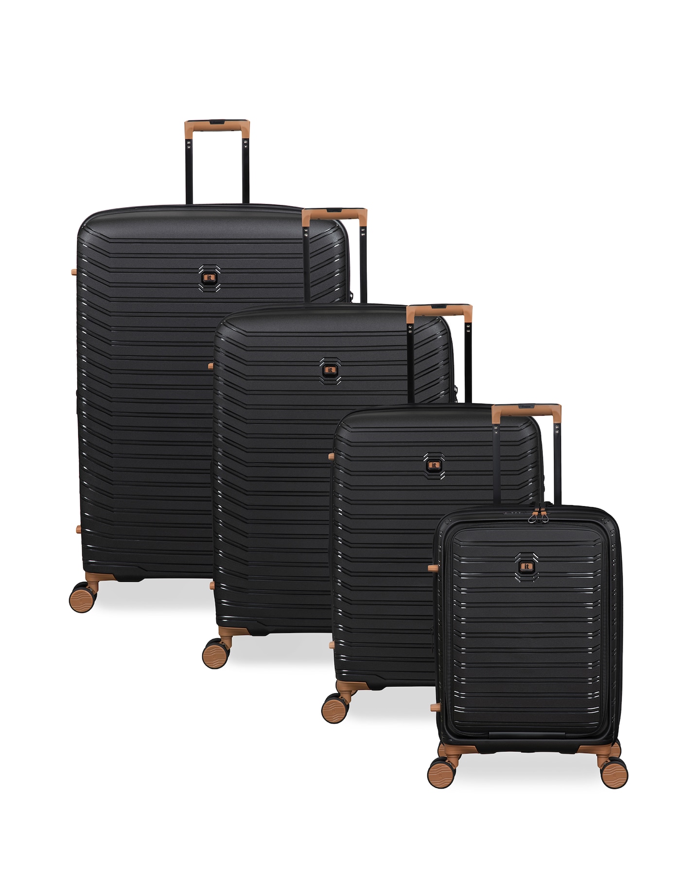 New In - IT Luggage Continuous 4pc Suitcase Set