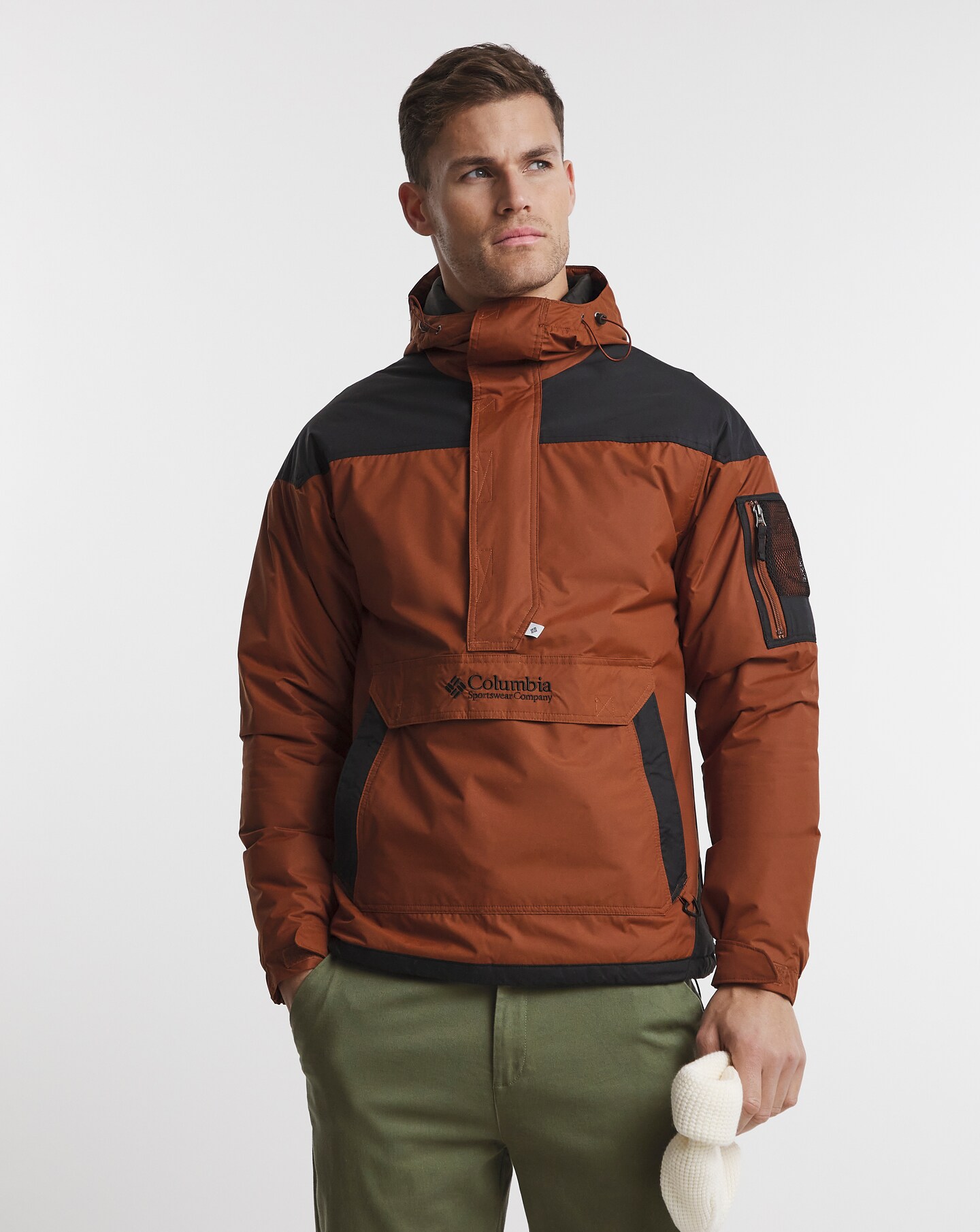 Columbia khaki challenger pullover jacket outlet